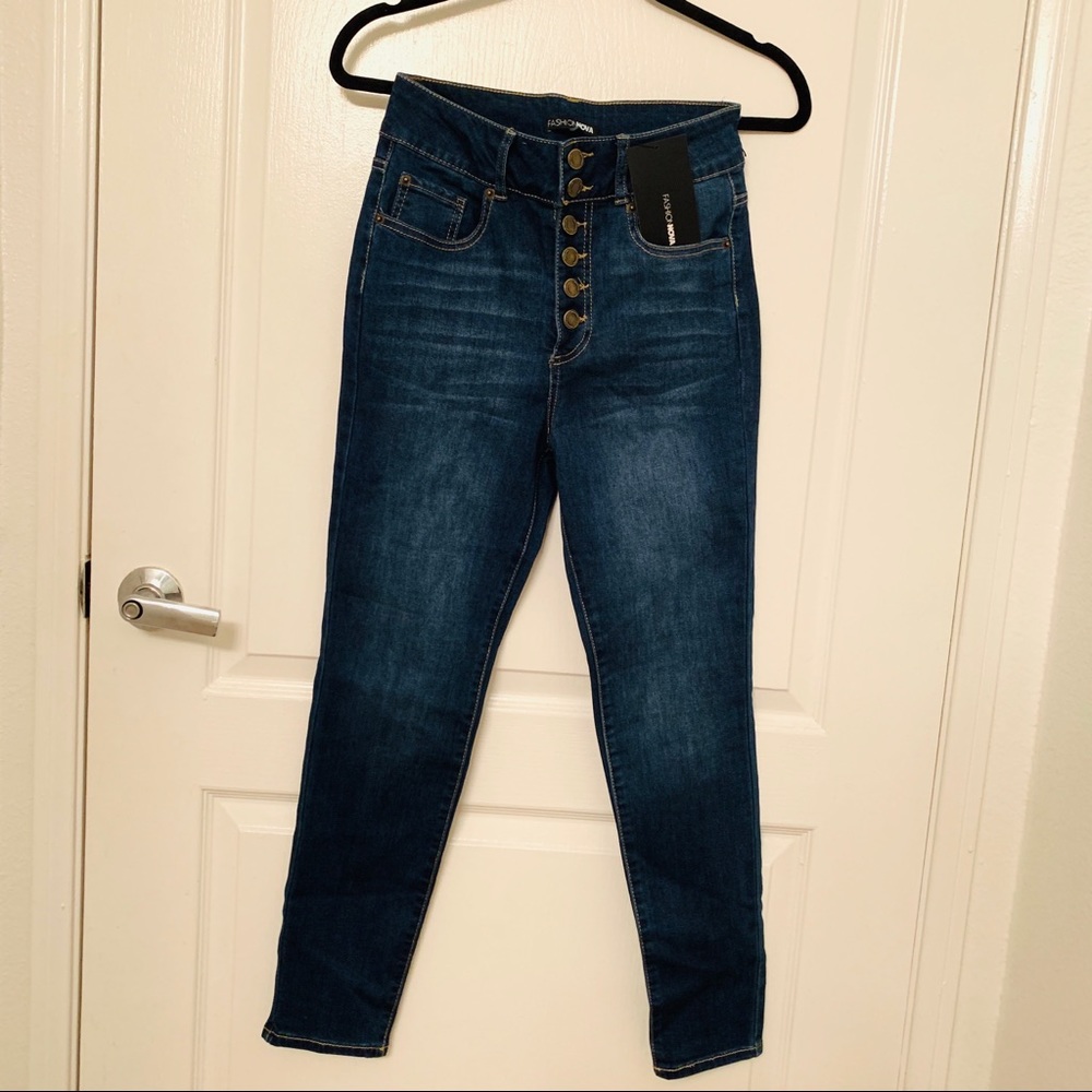 💎Fashion nova ankle jeans NWT high waisted💎